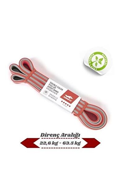JOINFIT Direnç Lastiği Ve Egzersiz Bandı Kırmızı-Gri X-Heavy