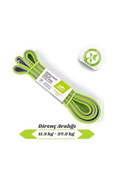JOINFIT Direnç Lastiği Ve Egzersiz Bandı Yeşil-Gri Medium