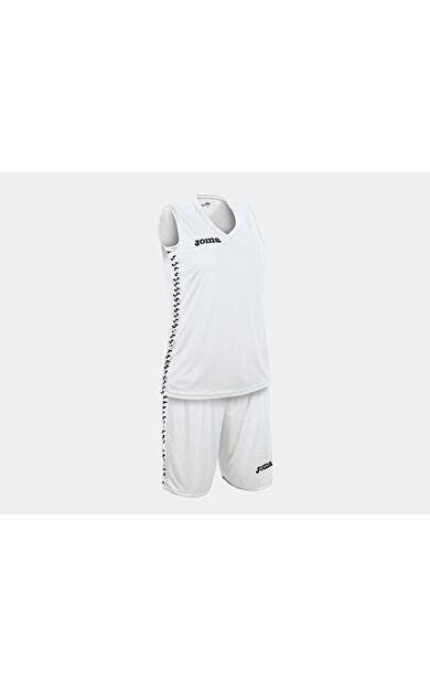 Joma Kadın Basketbol Forma & Şort Takımı Beyaz Pivot Set 1227W005