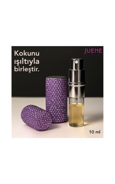 Juene Kristal Desenli Doldurulabilir Seyahat Boy Şişe