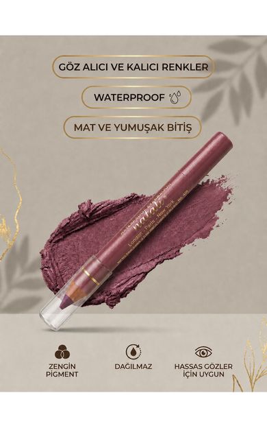 KAJAL Natali Waterproof Göz Kalemi ve Göz Farı No: 451 Simli Pembe