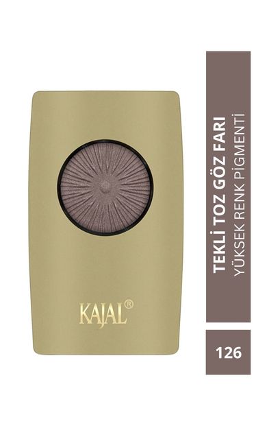 KAJAL Yüksek Renk Pigmentasyonlu Tekli Toz Göz Farı Bizon Kahvesi - No: 126 Bizon Kahvesi
