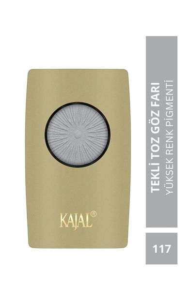 KAJAL Yüksek Renk Pigmentasyonlu Tekli Toz Göz Farı Gri - No: 117 Gri
