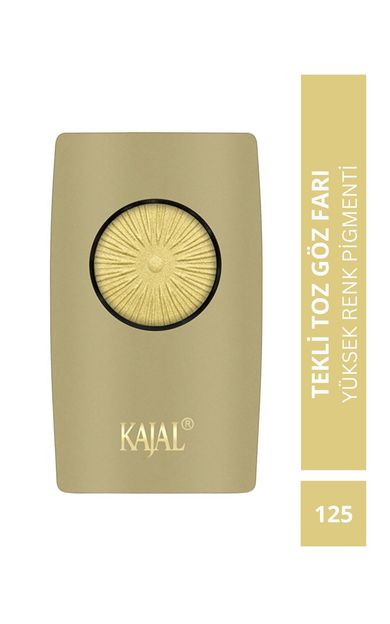 KAJAL Yüksek Renk Pigmentasyonlu Tekli Toz Göz Farı Altın Sarısı - No: 125 Altın Sarısı
