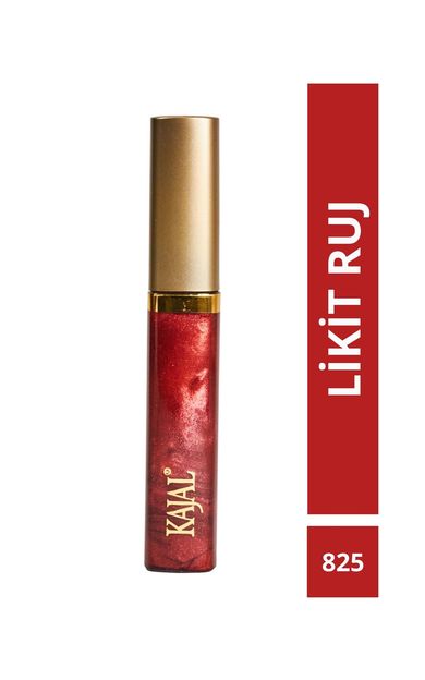KAJAL Likit Dudak Parlatıcısı Ruj &amp; Liquid Lipstick NO:825 KIRMIZI