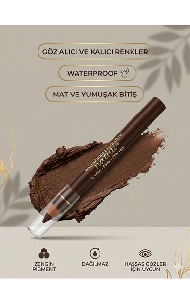 KAJAL Natali Waterproof Göz Kalemi ve Göz Farı No: 482 Renkli