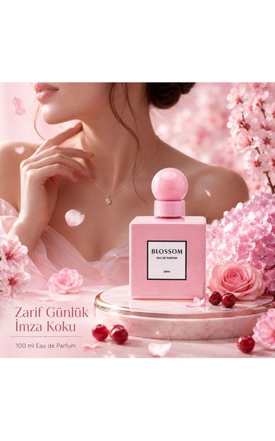KAJAL Blossom Kiraz Çiçeği &amp; Gül Çiçeksi Meyveli Kadın Parfüm Edp 100 ml 