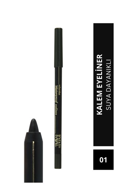 KAJAL Suya Dayanıklı Göz Kalemi - Selective Waterproof Eyeliner Pencil - No: 01 Siyah