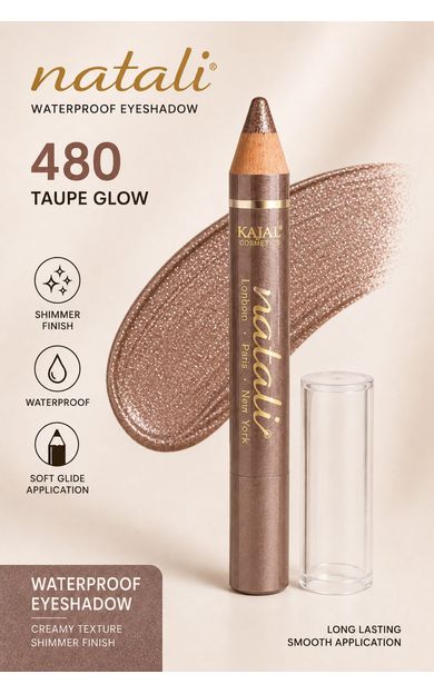 KAJAL Natali Waterproof Göz Kalemi ve Göz Farı No:480 Kahverengi