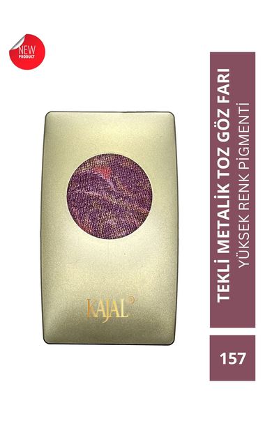 KAJAL Metalik Pembe,altın Işıltılı Toz Göz Farı -Metallic Haute Eyeshadow No:157 Haute