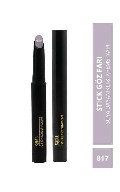 KAJAL Long Lasting Suya Dayanıklı Eyeshadow Stick Göz Farı - 817 Lila - Kalıcı, Kremsi Kalem Far Lila