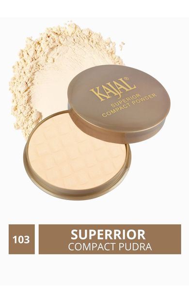KAJAL Superior Kompakt Pudra - Açık Krem No: 103 Açık Krem