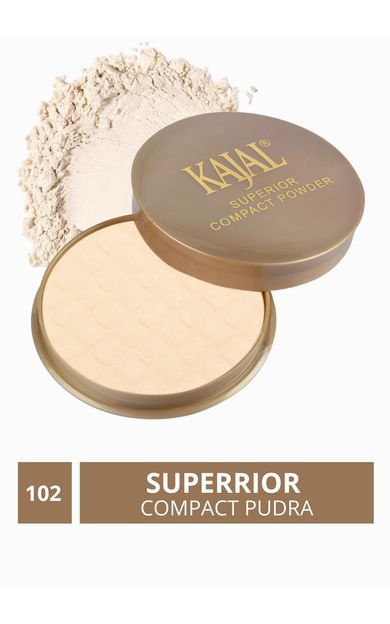KAJAL Superior Kompakt Pudra - Açık Şeftali No: 102 Açık Şeftali