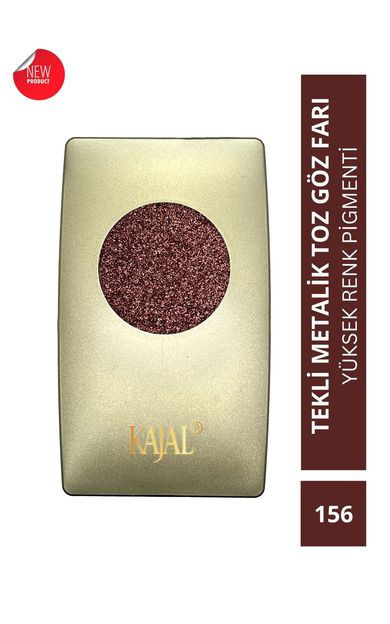 KAJAL Metalik Pembe, Işıltılı Toz Göz Farı -Metallic Pink Eyeshadow No:158 Pink