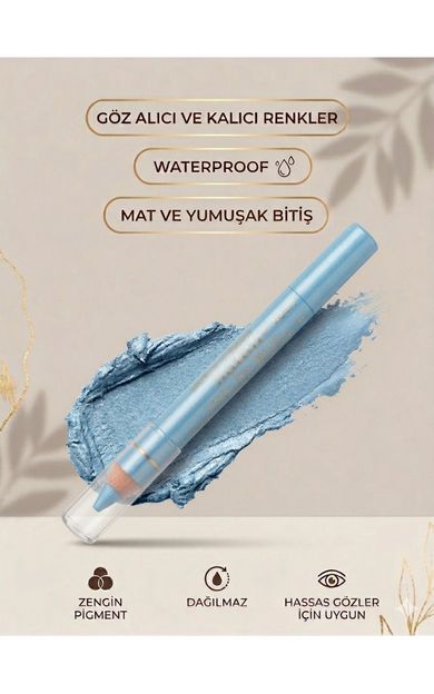 KAJAL Natali Waterproof Göz Kalemi ve Göz Farı No: 477 Mavi
