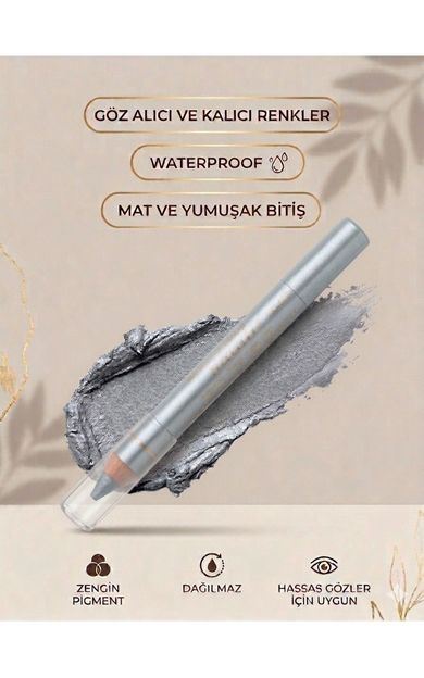 KAJAL Natali Waterproof Göz Kalemi ve Göz Farı No: 467 Gri