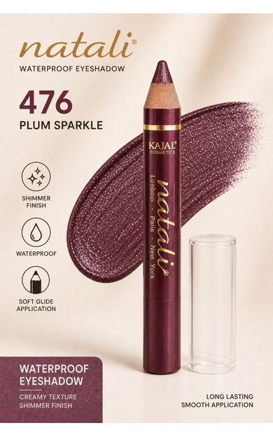 KAJAL Natali Waterproof Göz Kalemi ve Göz Farı No:476 koyu Bordo