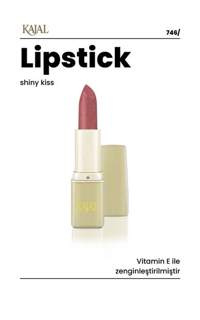 KAJAL Yumuşak Sürümlü Nemlendirici Sedefli Ruj – SilkGlow Hydrating Satin Lipstick No: 746 