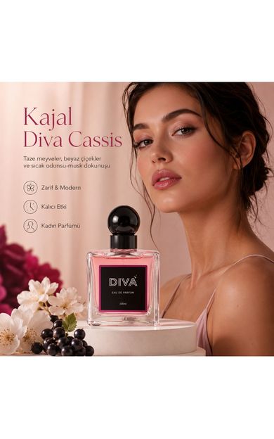 KAJAL Diva Cassis Greyfurt Mandalina Çiçeksi Woody Musky Kadın Parfüm Edp 100 ml 