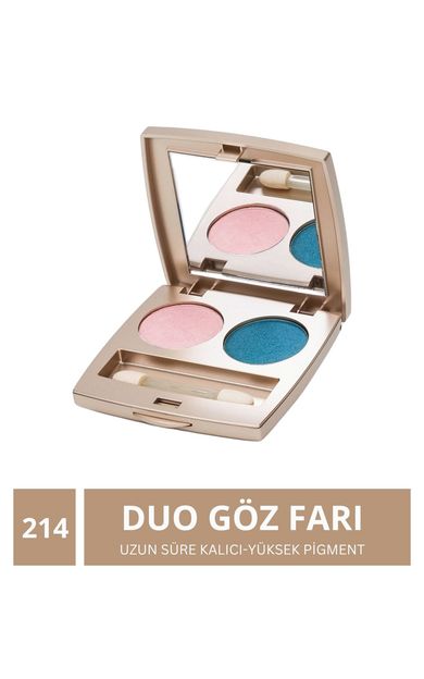 KAJAL Shimmer İkili Toz Göz Farı Turkuaz-Pembe No: 214 Turkuaz-Pembe