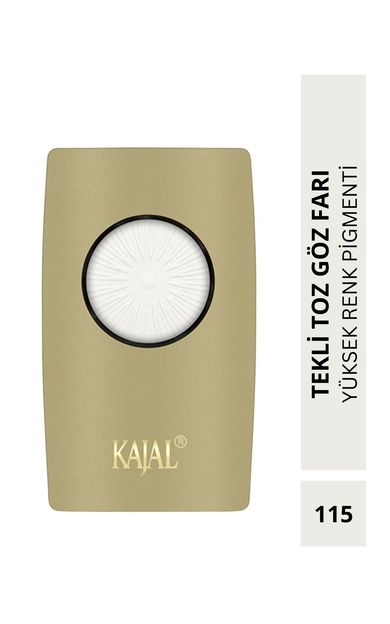 KAJAL Yüksek Renk Pigmentasyonlu Tekli Toz Göz Farı Beyaz - No: 115 Beyaz