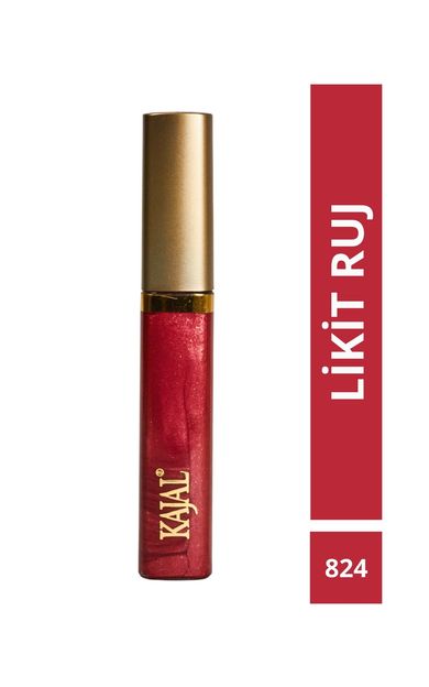 KAJAL Likit Dudak Parlatıcısı Ruj &amp; Liquid Lipstick NO:824 NUDE