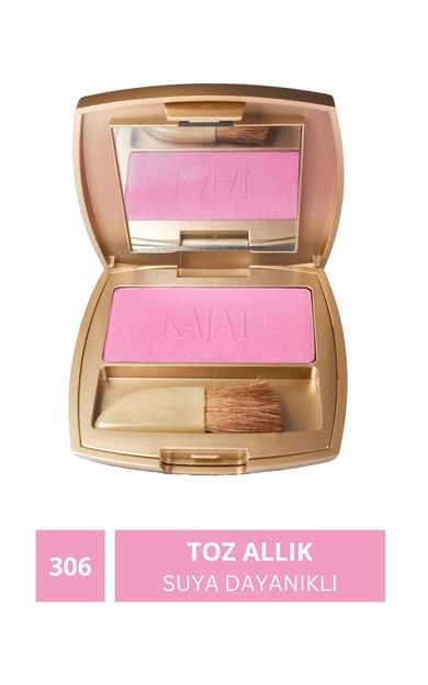 KAJAL Suya Dayanıklı Blusher Toz Allık Bordo No: 306 Bordo