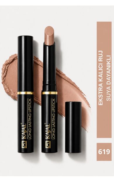 KAJAL Uzun Süre Kalıcı Ruj &amp; Long Lasting Lipstick No:619 Açık Bej