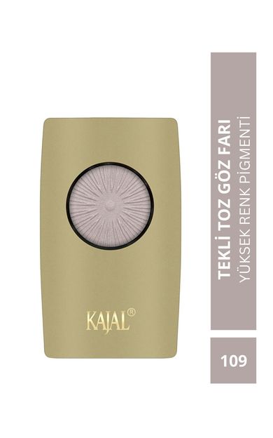 KAJAL Yüksek Renk Pigmentasyonlu Tekli Toz Göz Farı Soluk Gül - No: 109 Soluk Gül