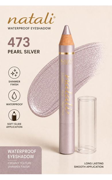 KAJAL Natali Waterproof Göz Kalemi ve Göz Farı No:473 Işıltılı Lila