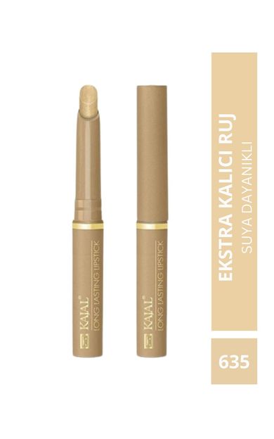 KAJAL Uzun Süre Kalıcı Ruj &amp; Long Lasting LipstickNo: 635 Metalik Gri