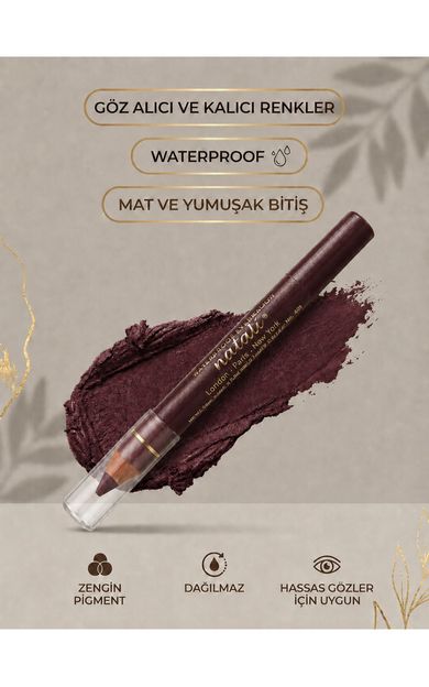 KAJAL Natali Waterproof Göz Kalemi ve Göz Farı No: 471 Bordo