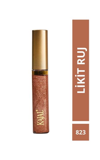 KAJAL Likit Dudak Parlatıcısı Ruj &amp; Liquid Lipstick NO:823 NUDE