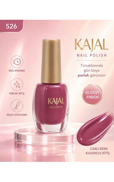 KAJAL Oje - Nail Polish - No: 526 Lila