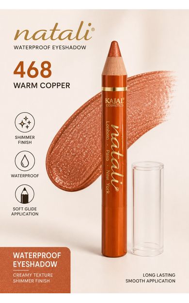 KAJAL Natali Waterproof Göz Kalemi ve Göz Farı No:468 Turuncu