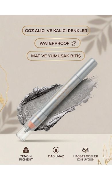 KAJAL Natali Waterproof Göz Kalemi ve Göz Farı No: 469 Açık Gri