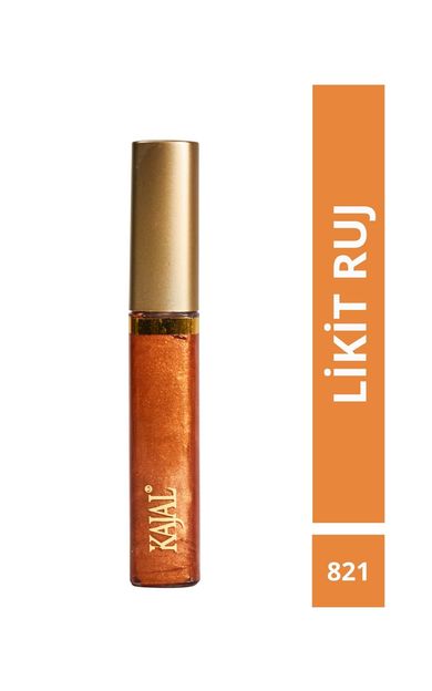 KAJAL Likit Dudak Parlatıcısı Ruj &amp; Liquid Lipstick NO:821 NUDE