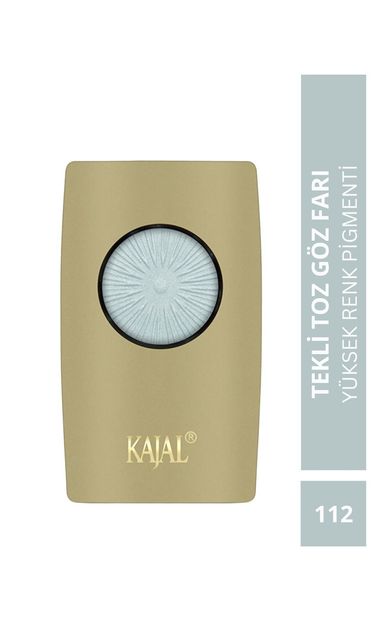 KAJAL Yüksek Renk Pigmentasyonlu Tekli Toz Göz Farı Buz Mavisi - No: 112 Buz Mavisi