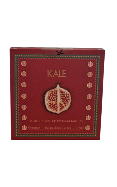 KALE Rafine Şeker İlavesiz Narlı ve Antep Fıstıklı Lokum 120g
