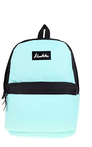 Kaukko Basic Colors Okul Sırt Çantası Mint Siyah K1415