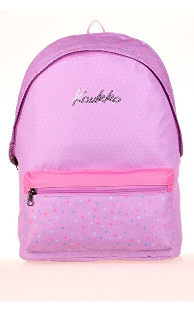 Kaukko Hat Sırt Çantası Lilac Hearts K1662