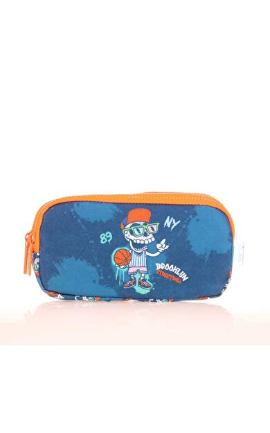 Kaukko Kids 3 Bölmeli Kalem Çantası Fast Brooklyn Mavi L8171