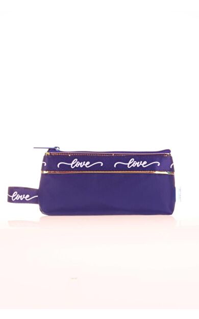 Kaukko Mirror Baggy Kalem Çantası Lacivert K2666