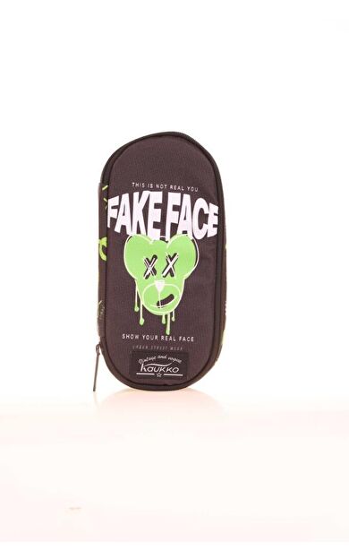 Kaukko Nature Özel Bölmeli Kalem Çantası Fake Face K2638