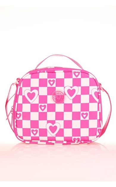 Kaukko Nature Soft Beslenme Çantası Pink Heart K9017