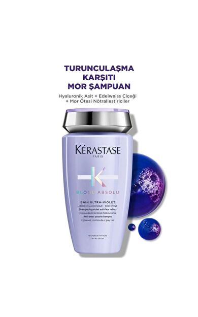 Kerastase Blond Absolu Bain Ultra-violet Turuncu Yansımaları Nötralize Eden Şampuan 250ml