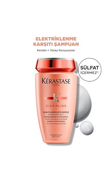 Kerastase Discipline Bain Fluidealiste Asi ve Aşırı İşlem Görmüş Saçlar için Bakım Şampuanı 250ml