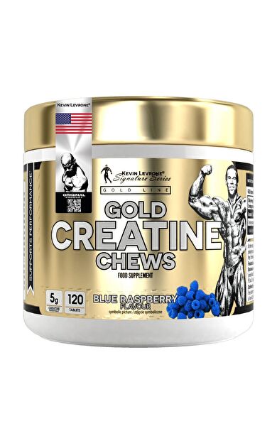 Kevin Levrone Gold Creatine Chews 120 Tablets Blue Raspberry Flavour