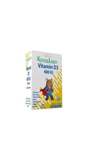 Kinderleben Vitamin D3 400IU 20ml Damla