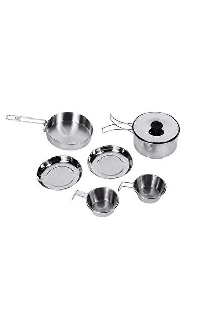 KINGCAMP BACKPACKER III SILVER YEMEK SET (2 KISI)